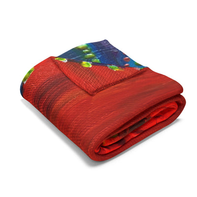 Arctic Fleece Blanket — Vibrant Abstract Swirl Cozy Throw