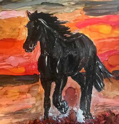 Horse in Sunrise