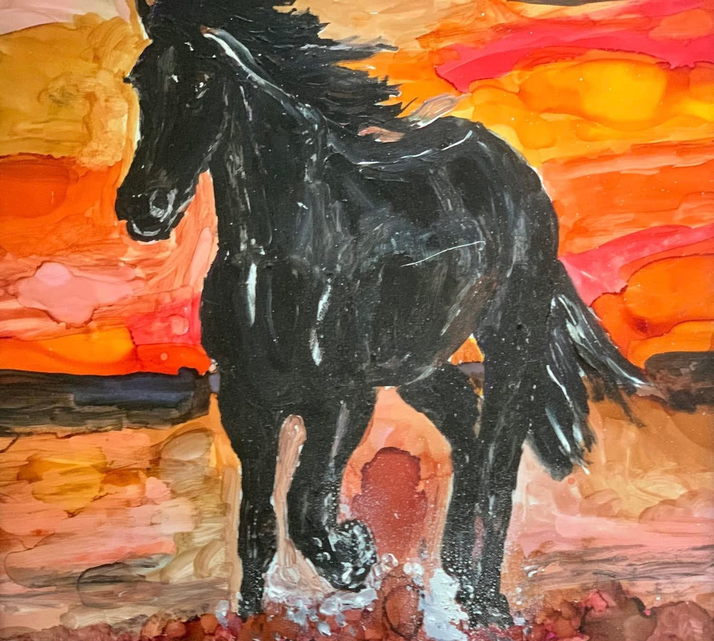 Horse in Sunrise