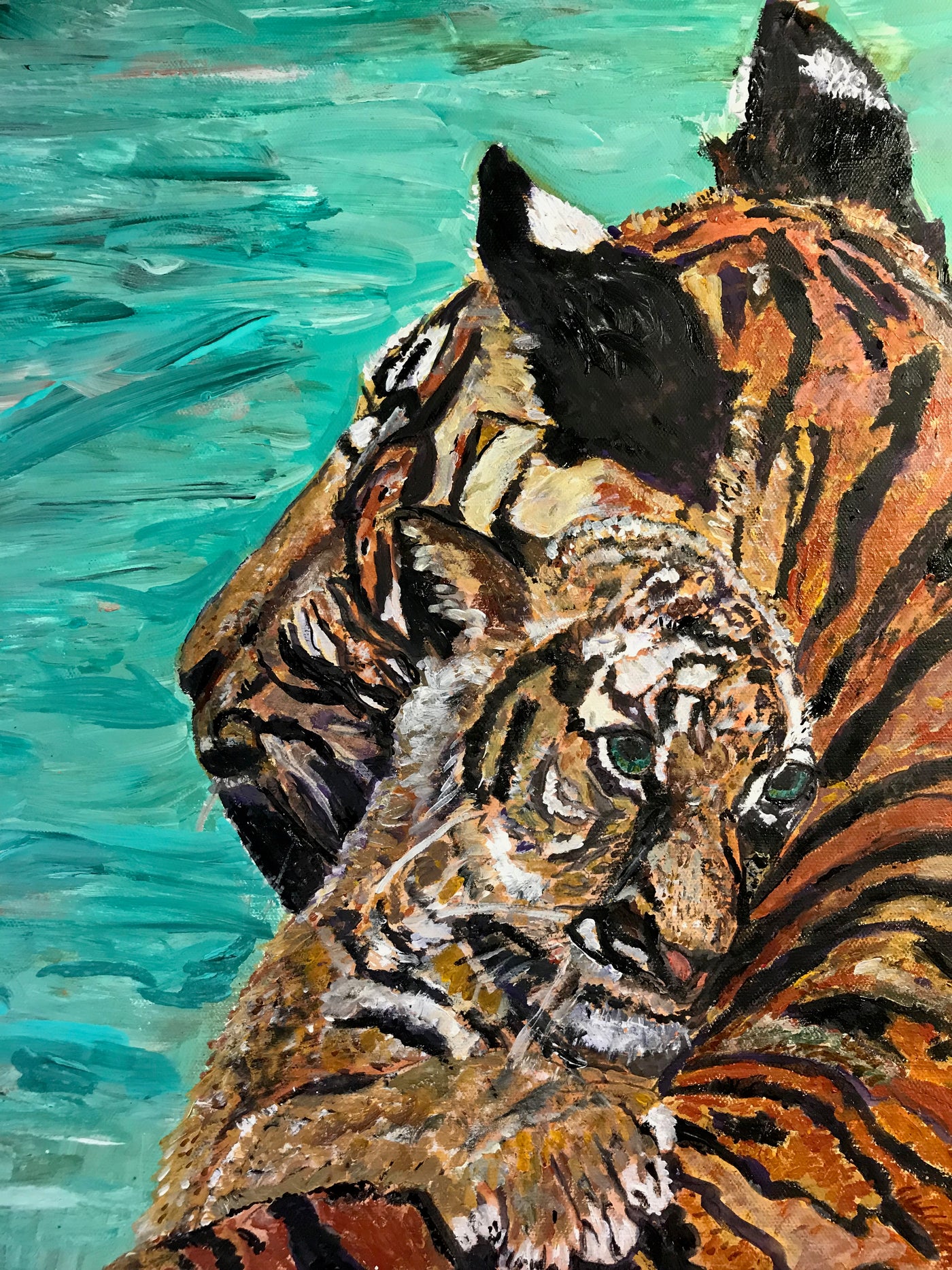 Mother and Child Tigers